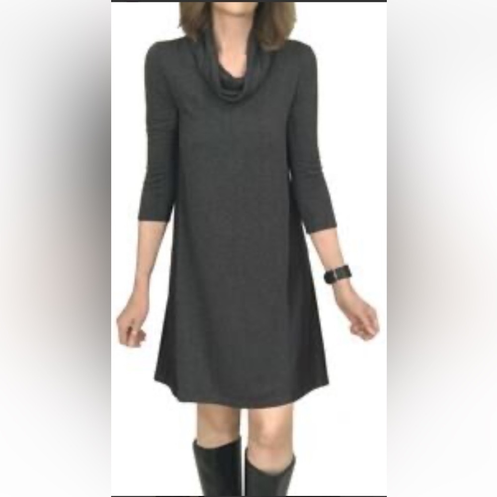 Weekday Anthropologie Saturday Sunday Grey Cowl Neck Dress Size Large. E97